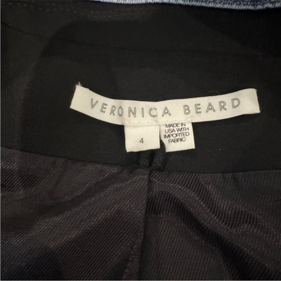 $795 Veronica Beard Black Miller Dickey jacket Gold Buttons sz 4 - Picture 9 of 16
